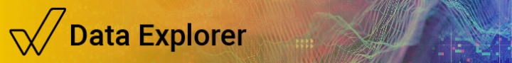 Text reads: Data Explorer. Image includes WGEA logo of a black tick on a yellow background. 